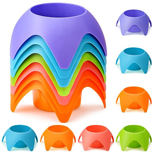 Beach Vacation Essentials Accessories - Beach Drink Cup Holder Sand Coasters, Beach Trip Must Haves Sand Cup Holders for Women Adults Family Friends(Multicolor, 7 Pack) | Amazon (US)