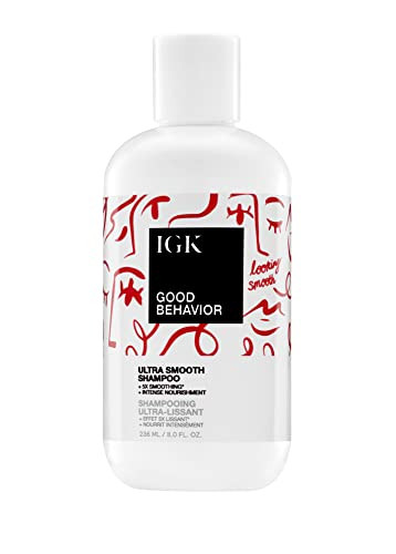 IGK GOOD BEHAVIOR Ultra Smooth Shampoo | Frizz Control + Hydrates + Shine | Vegan + Cruelty Free | 8 Oz | Amazon (US)