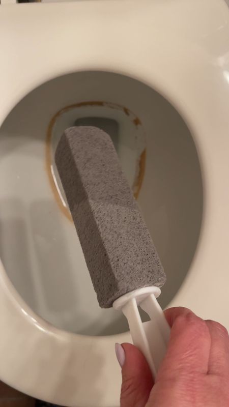 Toilet bowl cleaning pumice stone for mineral deposits 

#LTKhome #LTKVideo