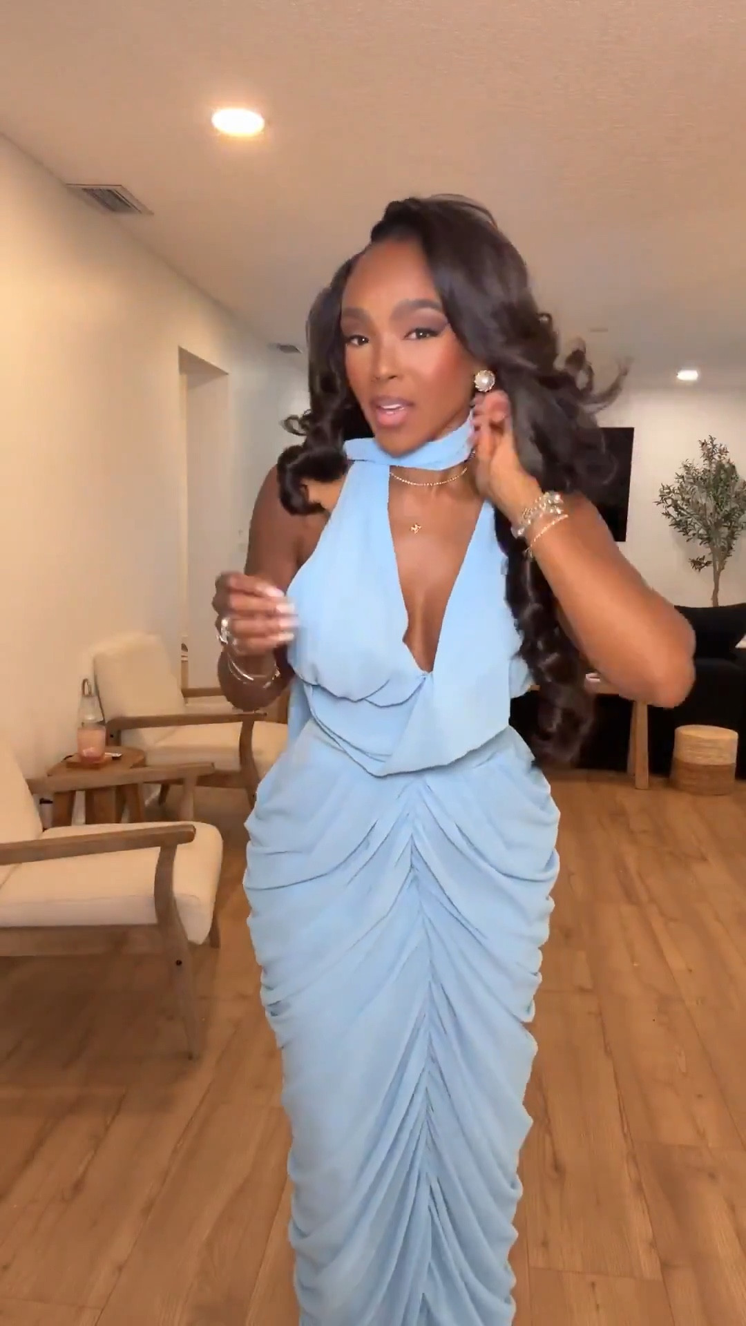 Scroll to shop 💙  if you’re looking for something soft but elegant this dress is calling your name! Perfect  for weddings, formal events, or an elegant night out. 



#LTKmomlife #LTKvlog