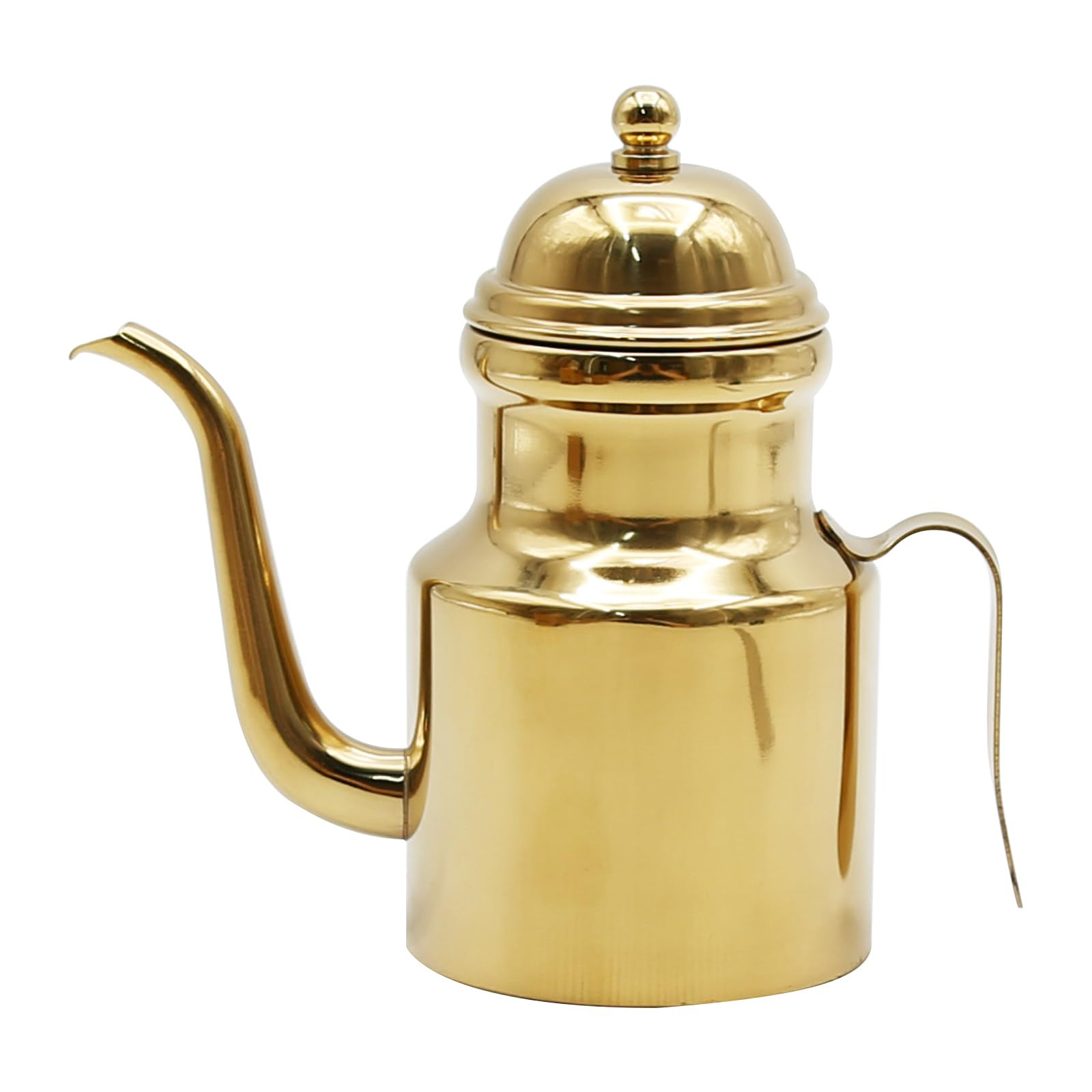 15oz Stainless Olive Oil & Vinegar Dispenser with Non-Slip Handle, Gold | Amazon (US)