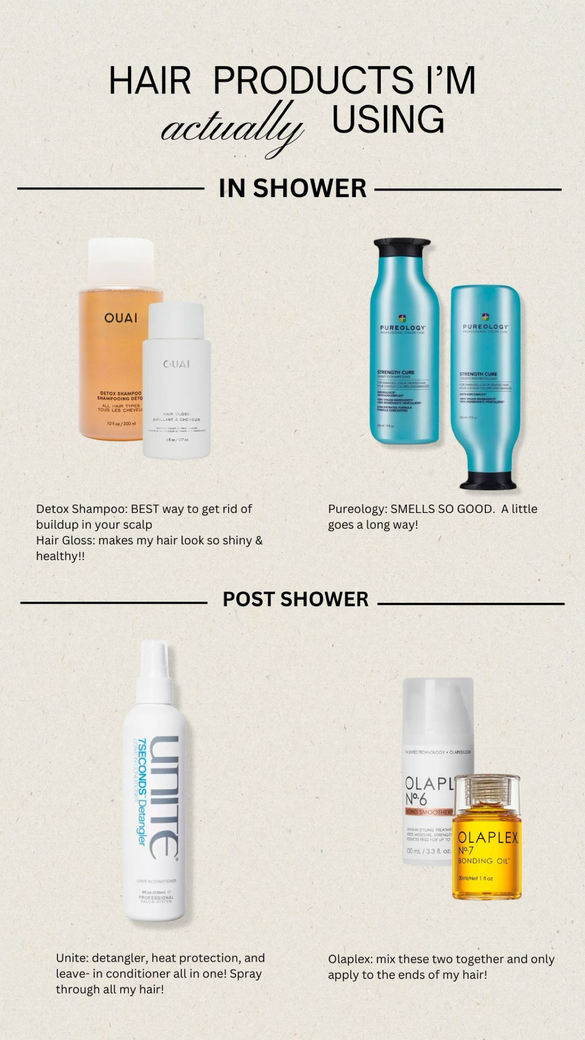 current hair routine 

#LTKbeauty