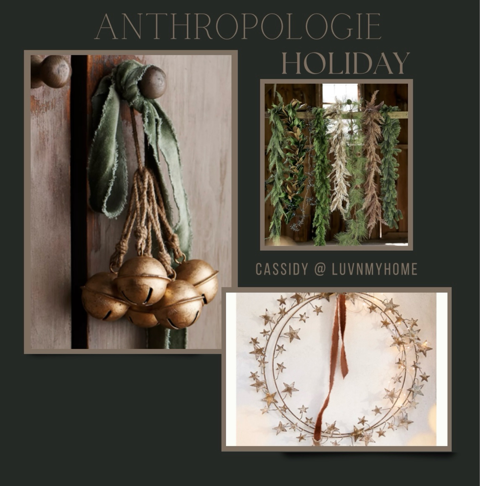 Anthropologie Christmas Holidays 

#anthropologie #christmas #holiday #decor #garland 

#LTKSeasonal #LTKHoliday #LTKHome