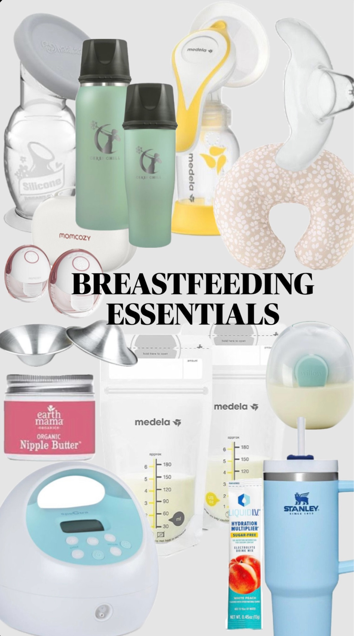 Breastfeeding and pumping essential that I would purchase again if I had to start my journey over! I absolutely love the spectra pump and the medela hand pump 🫶🏼
#LTKGiftGuide

#LTKBaby #LTKFamily