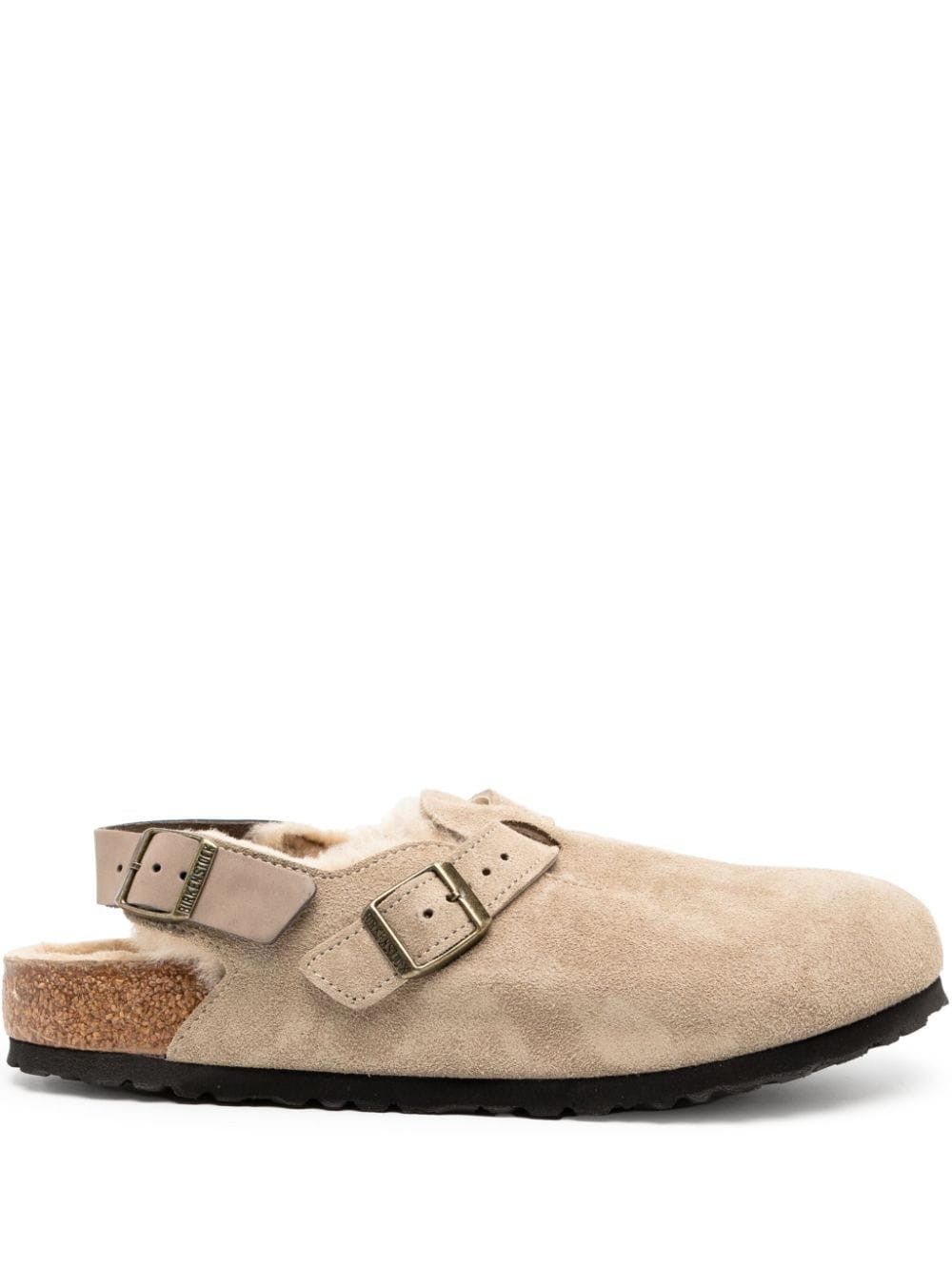 Birkenstock - Sandália Boston de camurça - homem - camurça/espuma vinílica acetinada (PEVA)/borracha - 47 Regular - Neutro | Farfetch (BR)