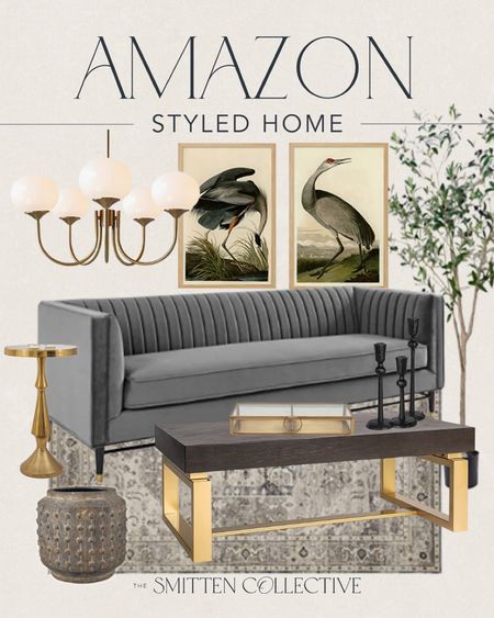 Amazon home decor favorites!

 velvet sofa, art, chandelier, faux tree, coffee table, planter, accent table, rug 

#LTKhome #LTKsalealert #LTKstyletip