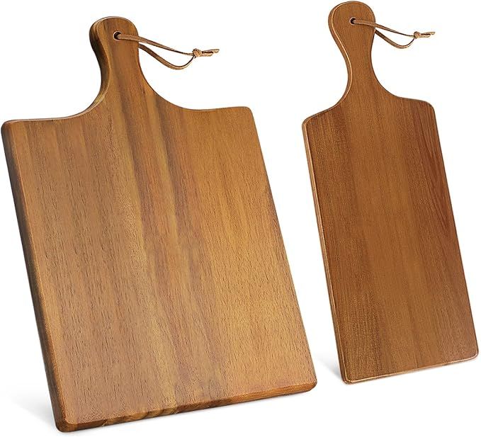 AIDEA Wood Cutting Board with Handle, Cheese Board Chartuterie Board，for Cutting and Serving 17... | Amazon (US)
