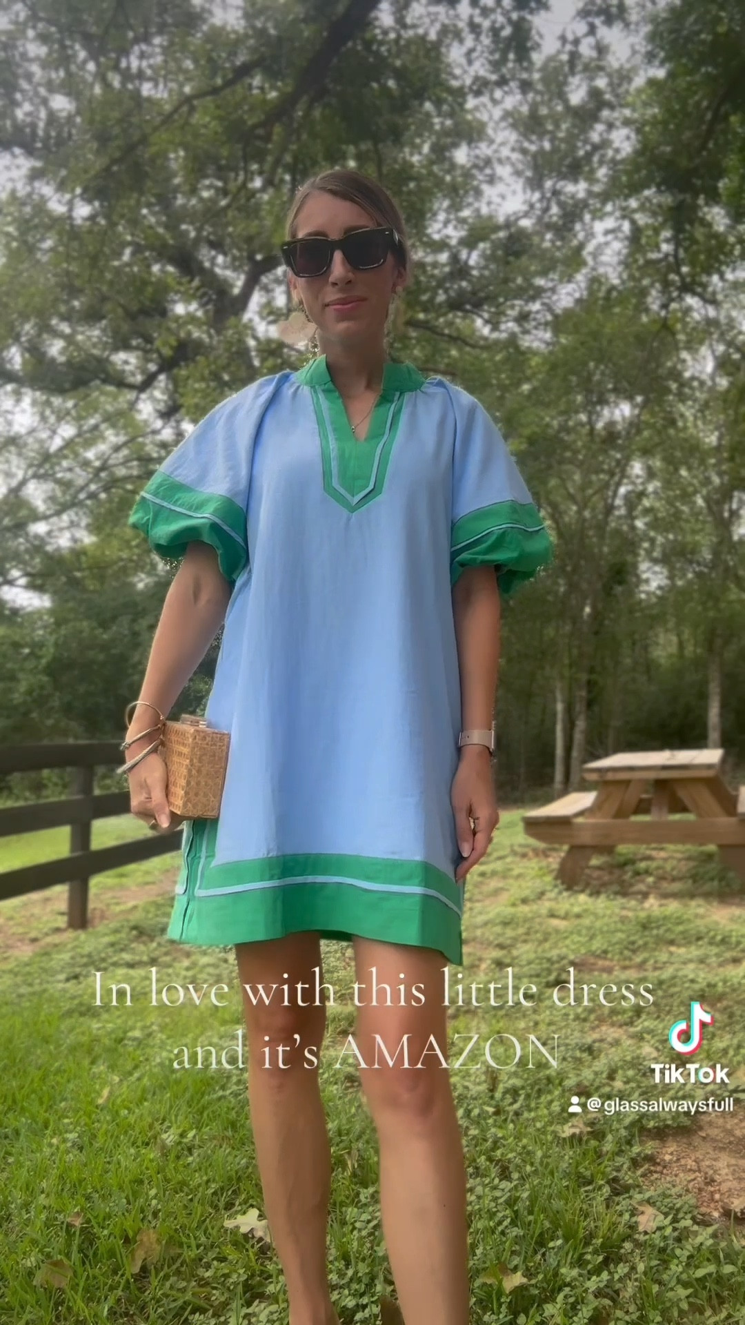 Love this little summer dress from Amazon! TTS wearing size small. Amazon dress, Amazon summer dress, swim coverup, beach dress, resort dress, summer vacation dress, sunglasses, affordable summer outfit. Callie Glass. Glassalwaysfull 

#LTKSeasonal #LTKFindsUnder50 #LTKOver40