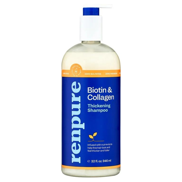 Renpure Biotin & Collagen Thickening Hair Shampoo for All Hair Types, 32 fl oz | Walmart (US)