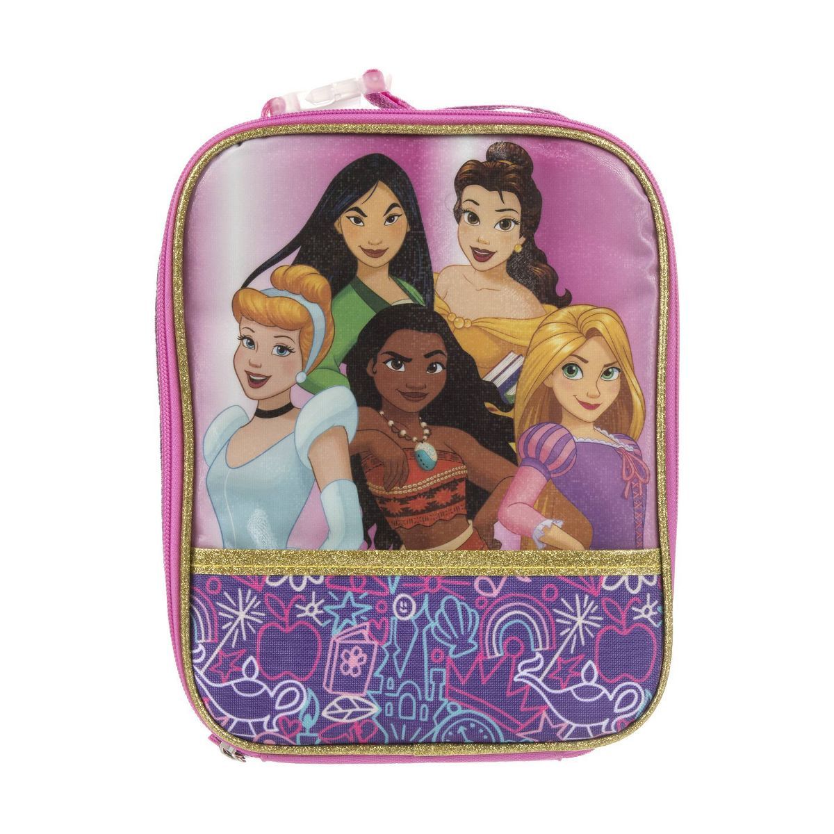 Disney Princess Kids' Single Compartment Lunch Box - Purple | Target