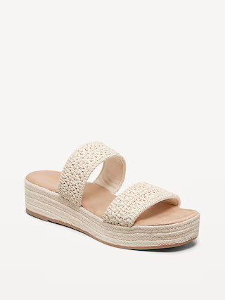 Double-Strap Espadrille Sandals | Old Navy (US)