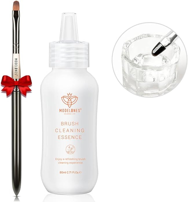 Modelones Nail Art Brush Cleaner & Restorer for Nail Polish/ Extension Gel/Solid Builder Gel/Dip ... | Amazon (US)