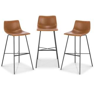 29 in. Paxton Tan Bar Stool (Set of 3) | The Home Depot