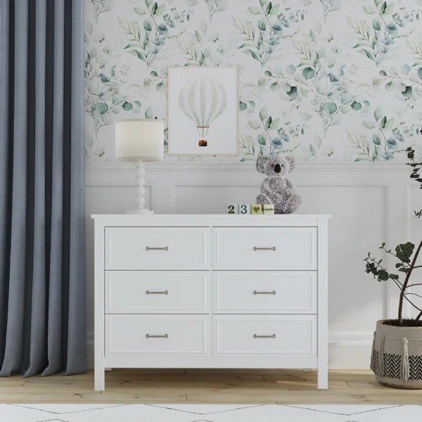 Charlie 6 Drawer 46.625" W Double Dresser | Wayfair North America