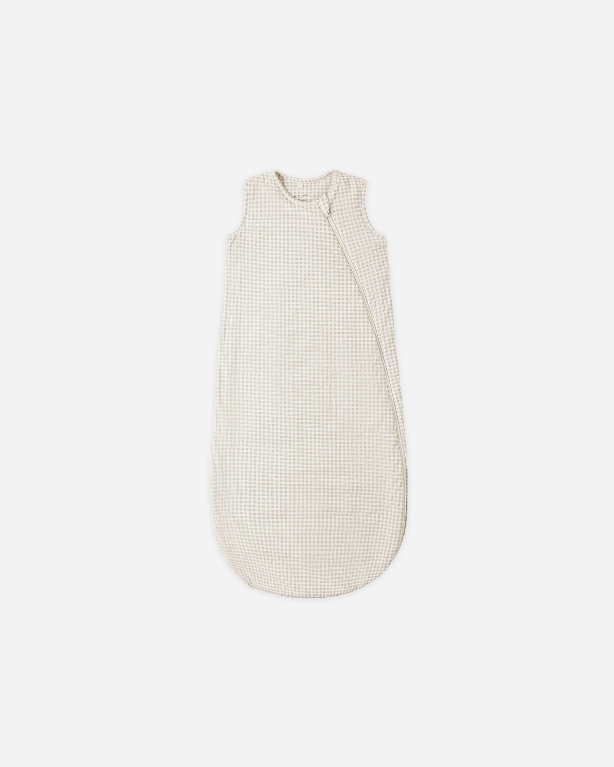 Bamboo Sleep Bag Oat Gingham | Rylee + Cru