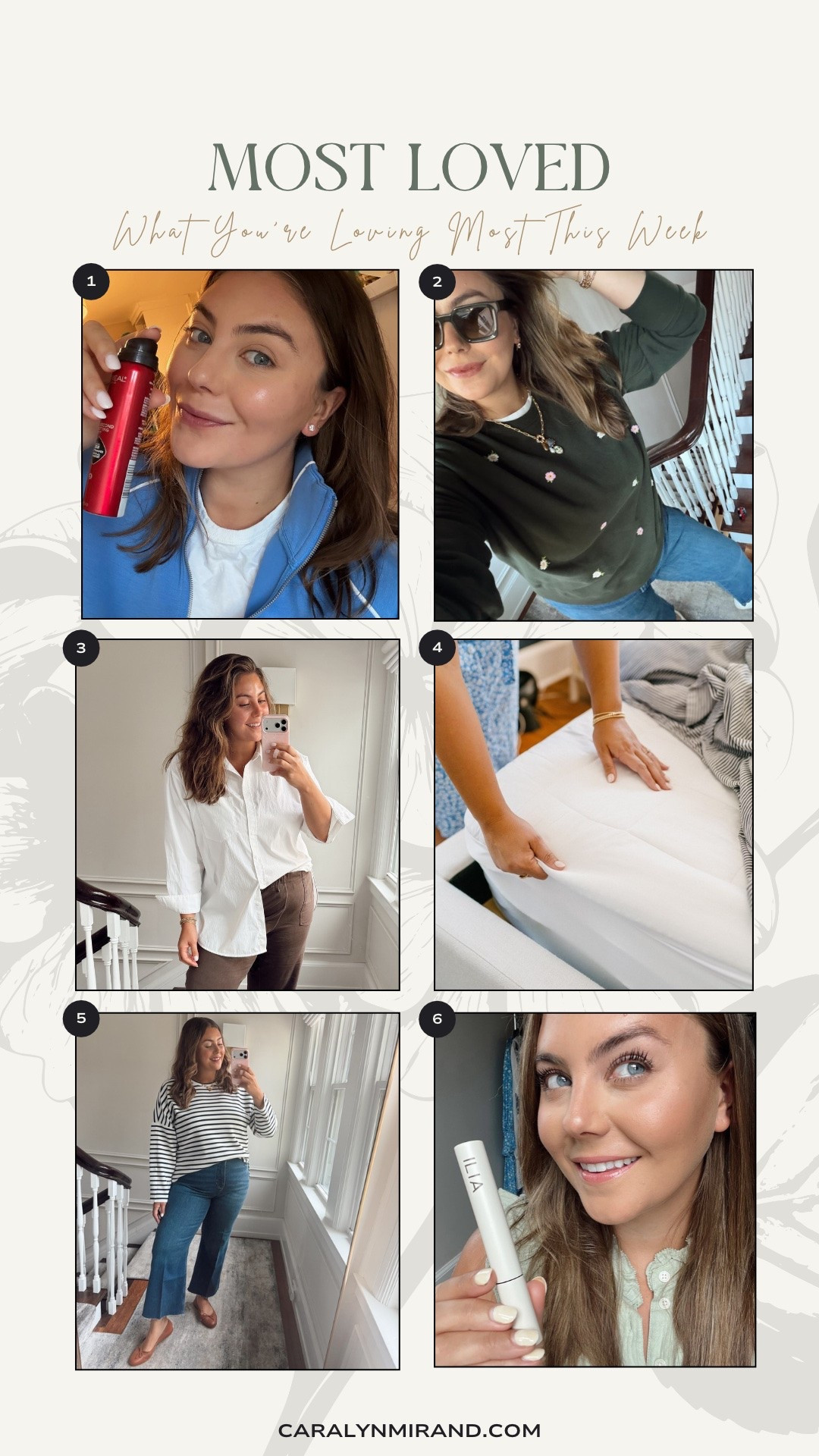 What you’re loving most this week - 3 second setting spray, embroidered crewneck (XXL), white button down (XL), the best mattress pad, one of my favorite jeans (1X Regular - use CARALYN15 on your first purchase at Spanx), my favorite mascara

#LTKPlusSize #LTKBeauty #LTKHome