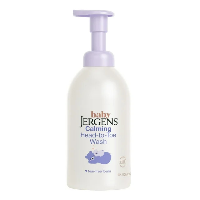 Baby Jergens Calming Head to Toe Foaming Wash, Baby Shampoo and Body Wash, Tear Free, 18 fl oz - ... | Walmart (US)