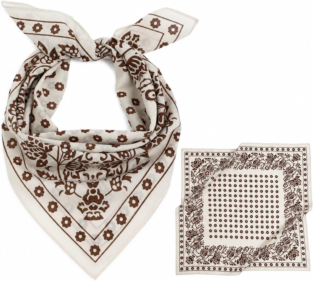 Isurrender Cotton Bandana, Large 25" Head Hair Scarf for Men Women | Amazon (US)