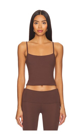LoungeWell Light Cameron Tank in Espresso Brown | Revolve Clothing (Global)