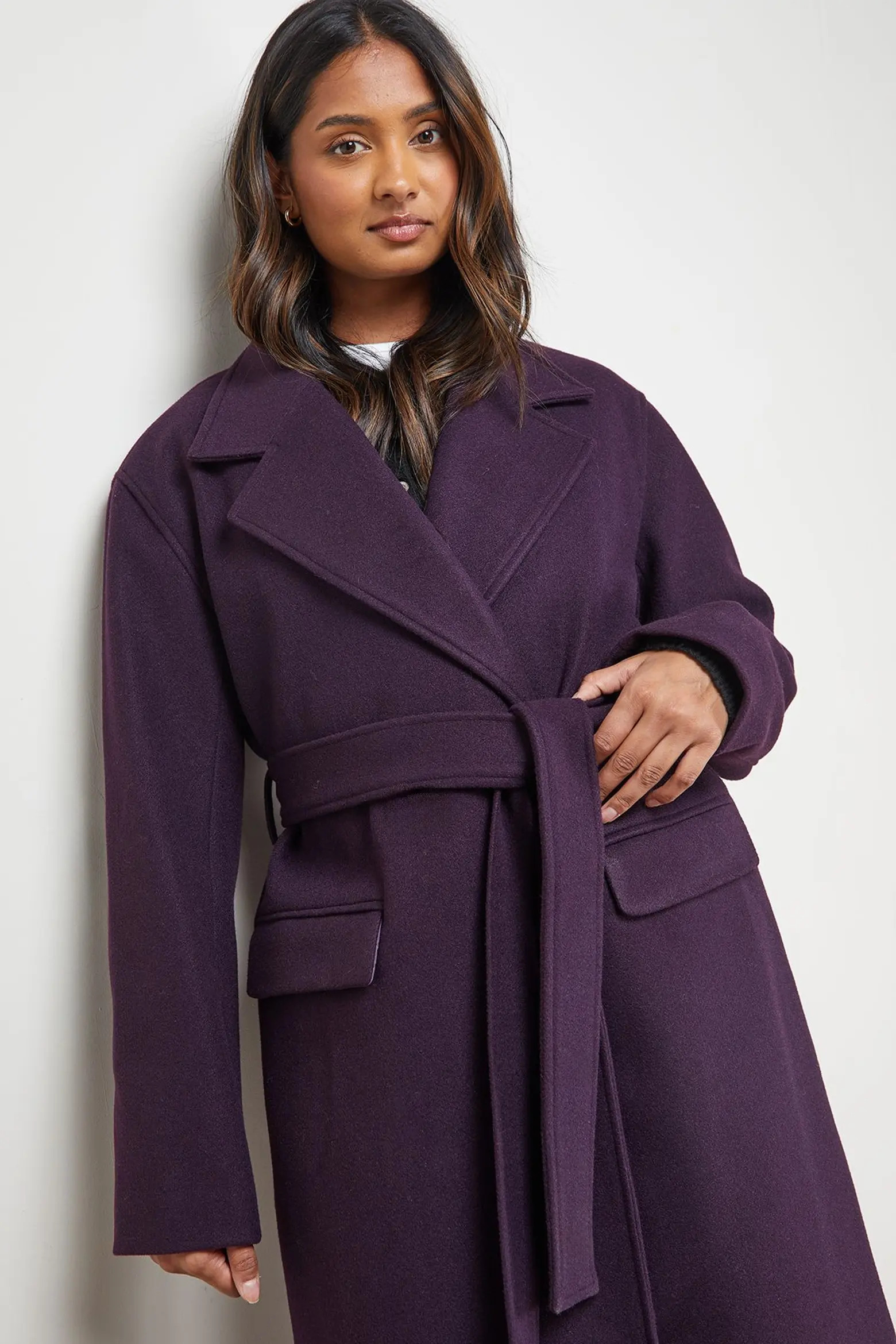 Oasis Tie Belt Detail Midi Coat (Women) | Nordstrom | Nordstrom