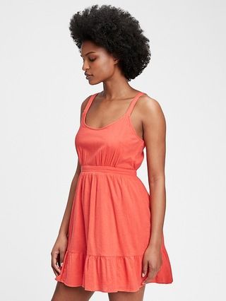 Scoopneck Fit & Flare Mini Dress | Gap (CA)