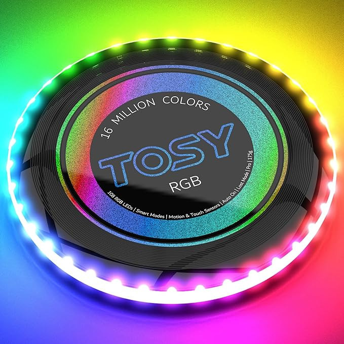 TOSY Flying Disc - 16 Million Color RGB or 36 or 360 LEDs, Extremely Bright, Smart Modes, Auto Li... | Amazon (US)