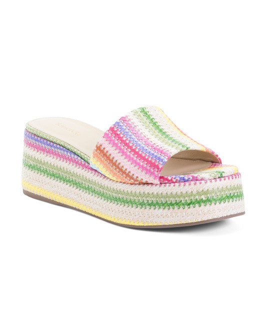 Handmade In Brazil Alex Flatform Mules | TJ Maxx