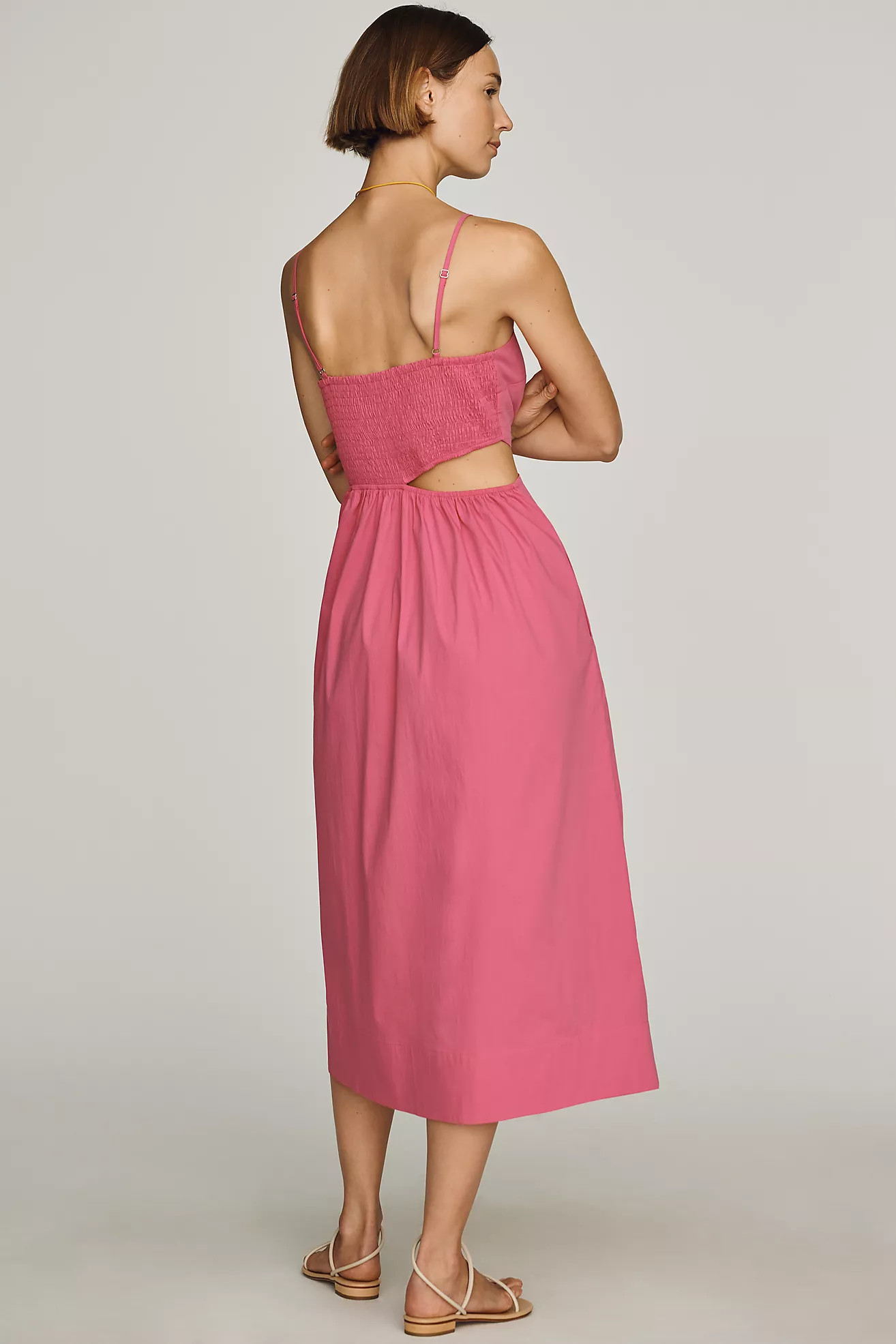 Maeve Cutout Midi Dress | Anthropologie (US)