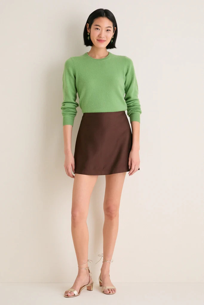 Pistachio Cashmere Crewneck Sweater | Tuckernuck (US)