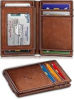 BULLIANT Magnetic Closure Slim Wallet-Genuine Leather Front Pocket Wallet for Men,RFID Blocking,H... | Amazon (US)