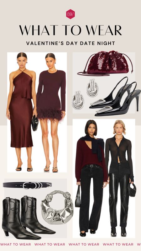 What to wear Valentine’s Date Night! Color crushing on all things burgundy! 🍷 

#LTKSeasonal #LTKMostLoved #LTKstyletip