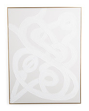 30x40 Tonal Plaster Loops Painting With Gold Frame | TJ Maxx