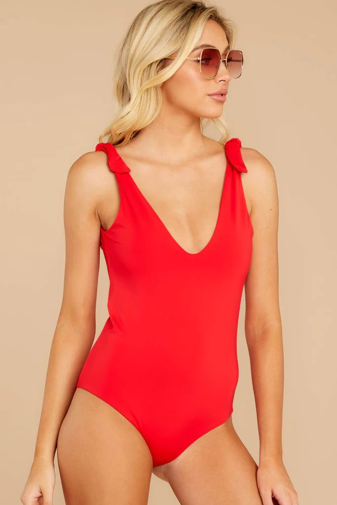 Out In The Sun Red One Piece Swimsuit | Red Dress 