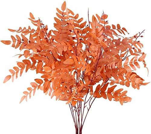AILANDA 2Pack Artificial Fall Greenery Stem Autumn Faux Flowers Silk Sophora Japonica Leaf Silk F... | Amazon (US)