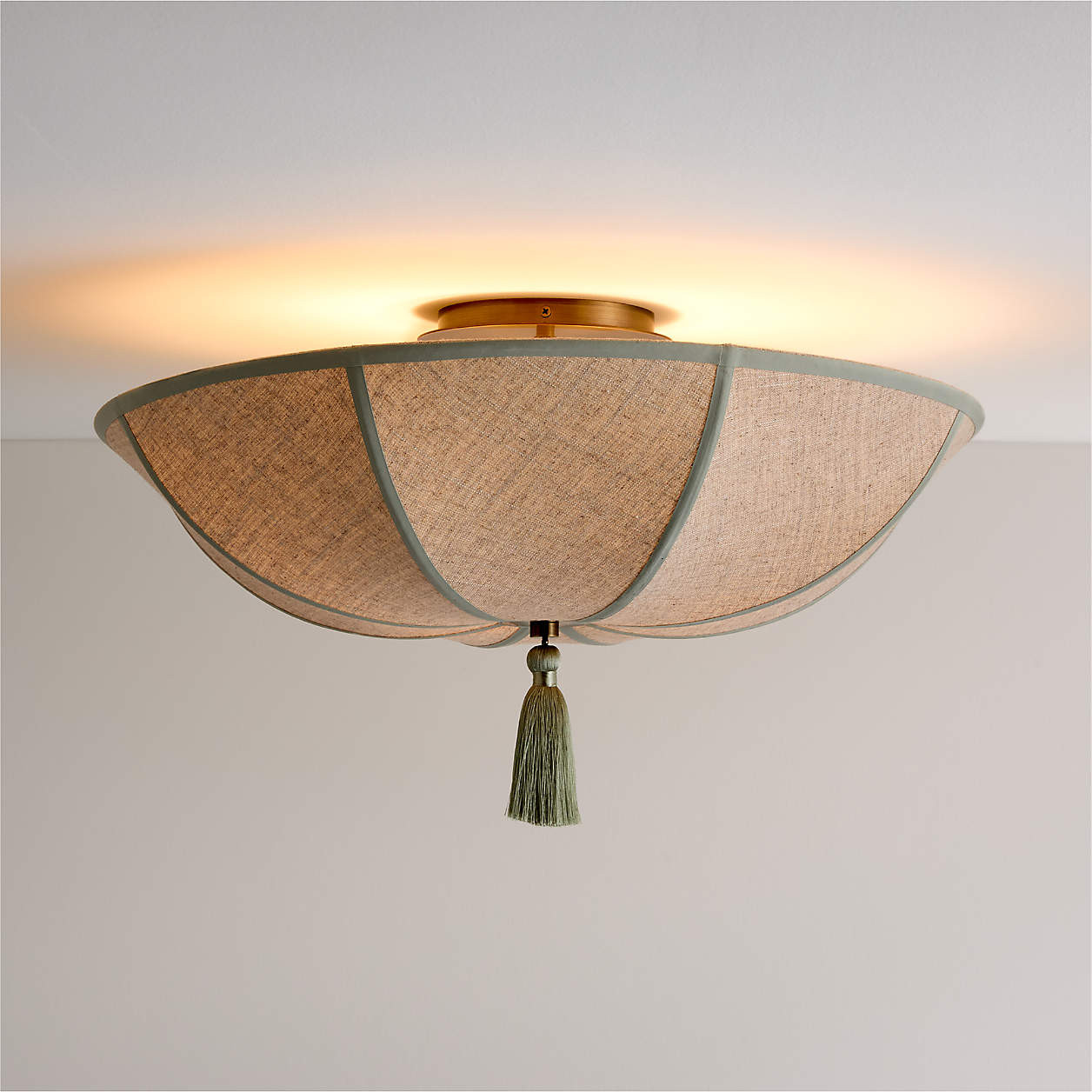 Bates 24" Semi Flush Ceiling Light by Jake Arnold | Crate & Kids | Crate & Barrel
