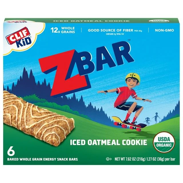 Zbar - Iced Oatmeal Cookie - Soft Baked Whole Grain Snack Bars - USDA Organic - Non-GMO - Plant-B... | Walmart (US)