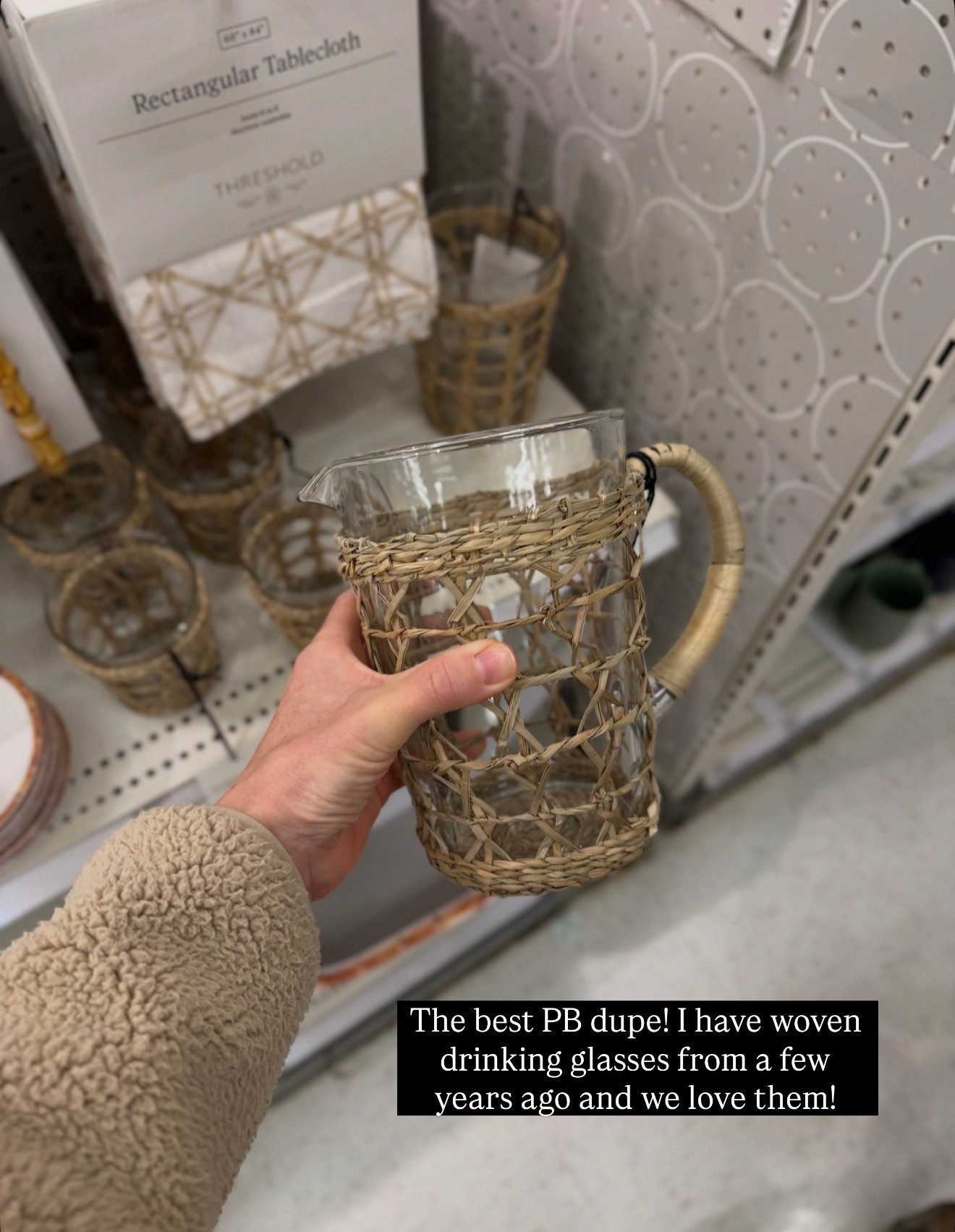 Finally online! This rattan pitcher is such a good price. Linked the matching drinking glasses too!

#LTKHome