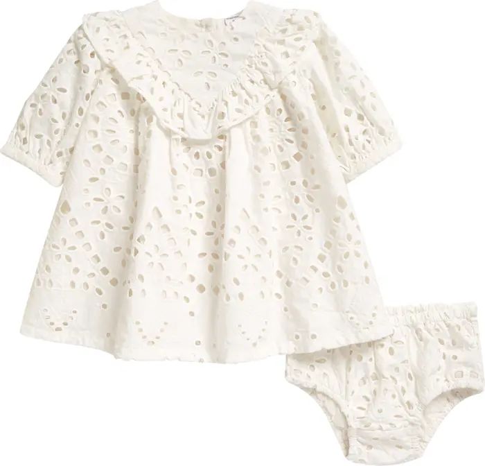 Kids' Matching Family Moments Eyelet Dress & Bloomers | Nordstrom