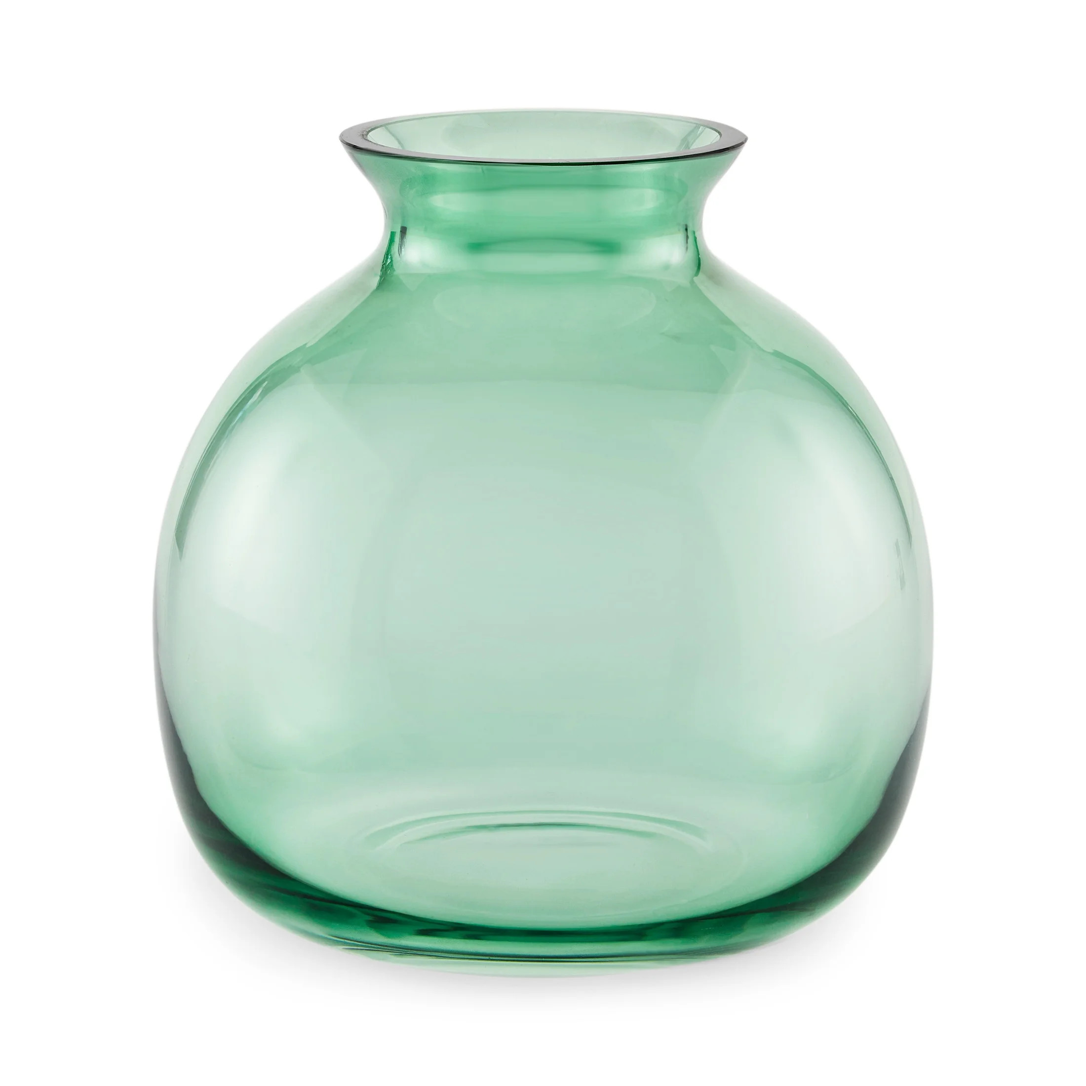 Mainstays by Becky G. & Alejandra 6" Indoor Green Glass Vase | Walmart (US)