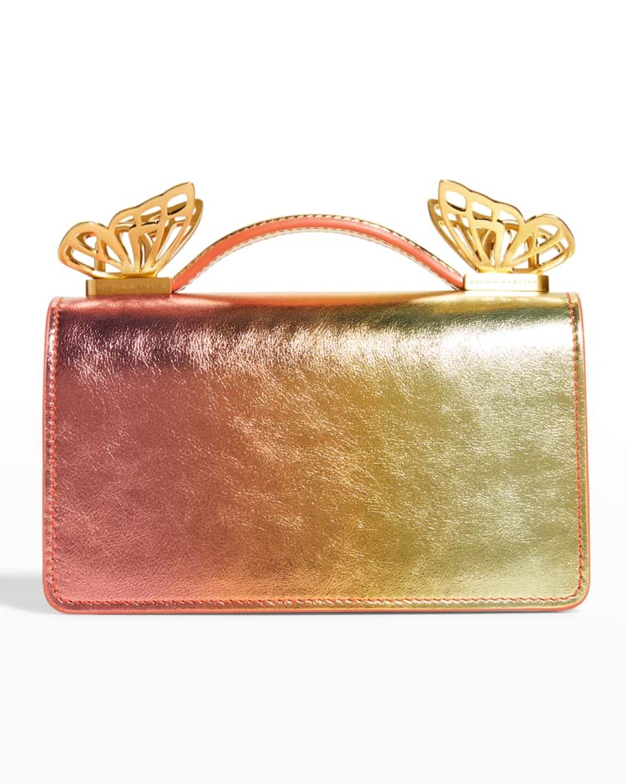Mariposa Mini Metallic Top-Handle Bag | Neiman Marcus