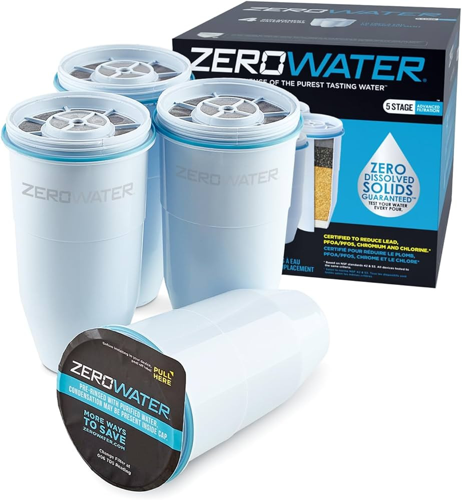 ZeroWater Official 5-Stage Water Filter for Replacement, NSF Certified to Reduce Lead, Other Heav... | Amazon (US)
