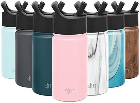 Simple Modern Insulated Water Bottle with Straw Lid Kids Reusable Wide Mouth Stainless Steel Flas... | Amazon (US)