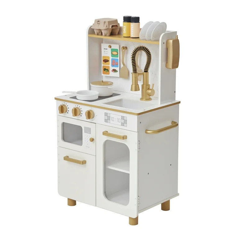 Teamson Kids Little Chef Memphis Play Kitchen, White/Gold | Walmart (US)