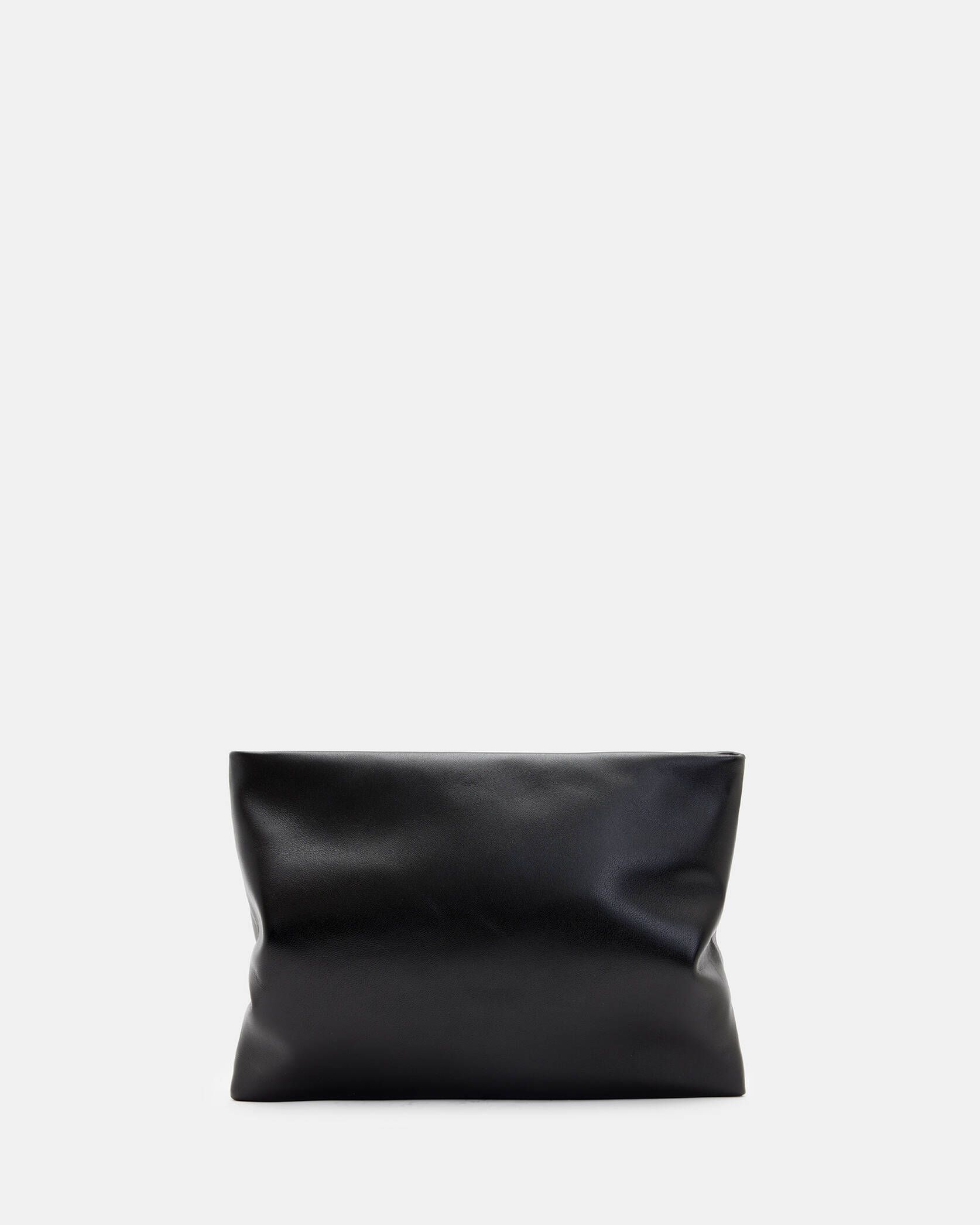 Bettina Leather Clutch Bag Black | ALLSAINTS | AllSaints UK