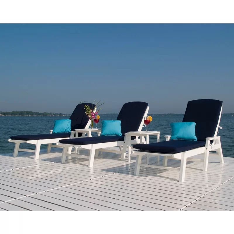 Indoor/Outdoor Sunbrella Chaise Lounge Cushion | Wayfair North America