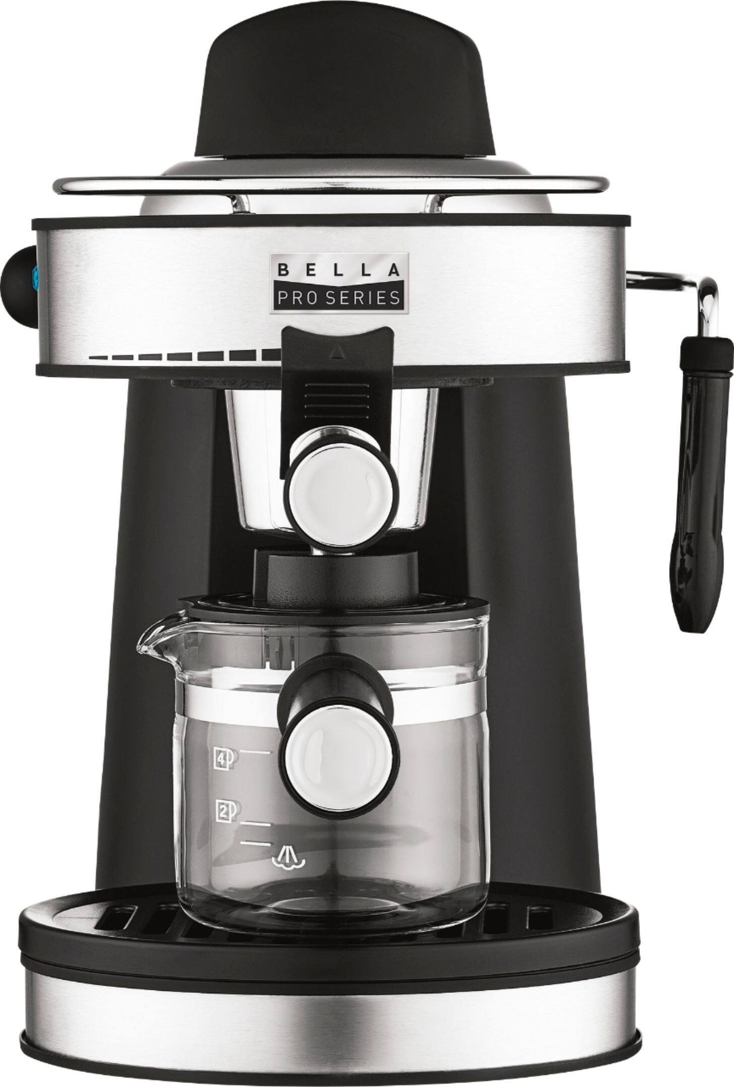 Bella Pro Series Pro Series Espresso Machine with 5 bars of pressure and Milk Frother Stainless S... | Best Buy U.S.