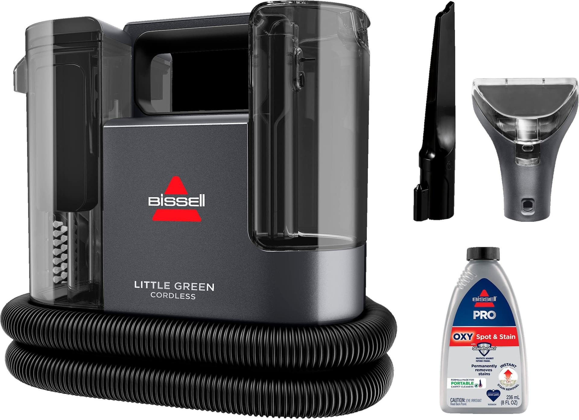 BISSELL - Little Green Cordless Portable Deep Cleaner - Titanium with silver accents | Best Buy U.S.