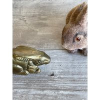 Vintage Brass Bunny Modern Small Size Easter Rabbit | Etsy (US)