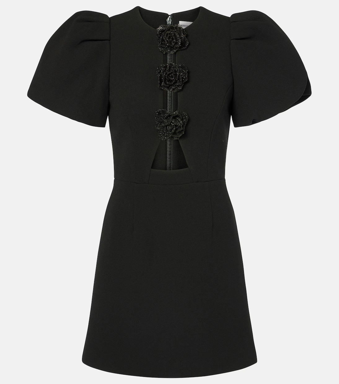 Aubree floral-appliqué crêpe minidress | Mytheresa (UK)