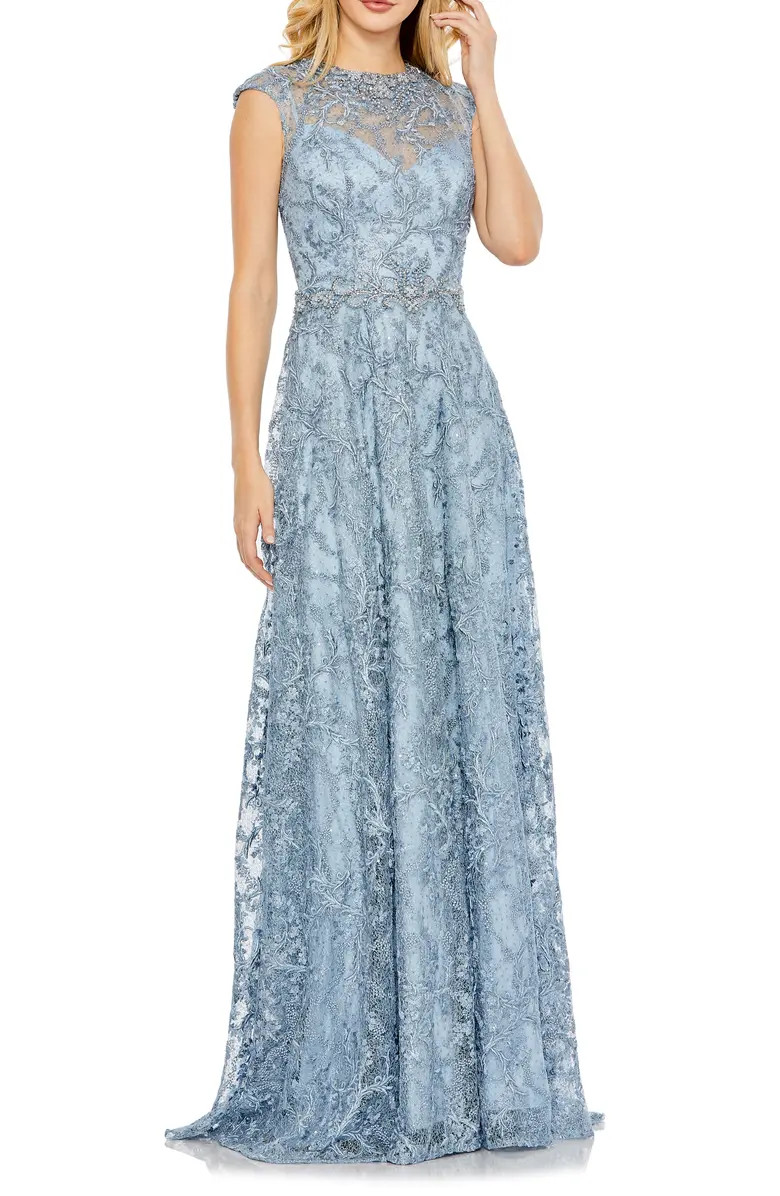Embellished Embroidered Evening Gown | Nordstrom